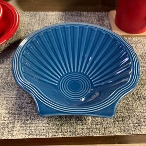 Fiesta  Blue Lapis Shell Serving Dish